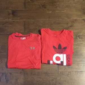 LOT ( 2 ) mens size small under armour and Adidas